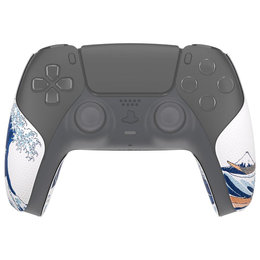 Těsnění rukojeti kompatibilní s PlayVital PS5, rozdělený design, měkká šestihranná diamantová textura, absorbující pot, chránič rukojeti pro PS5, skvělý vzor