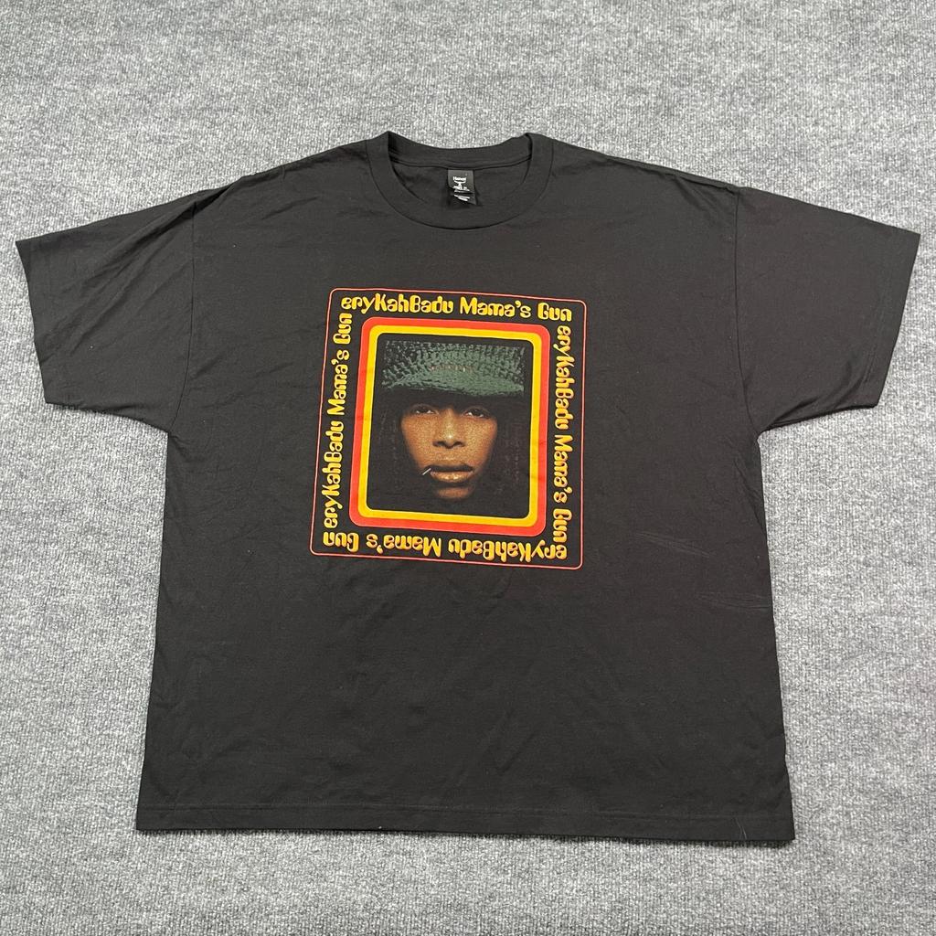 Erykah-Badu Mama's Gun The Return of Automatic Slim Tour Shirt 2XL 26x30 Schwarz