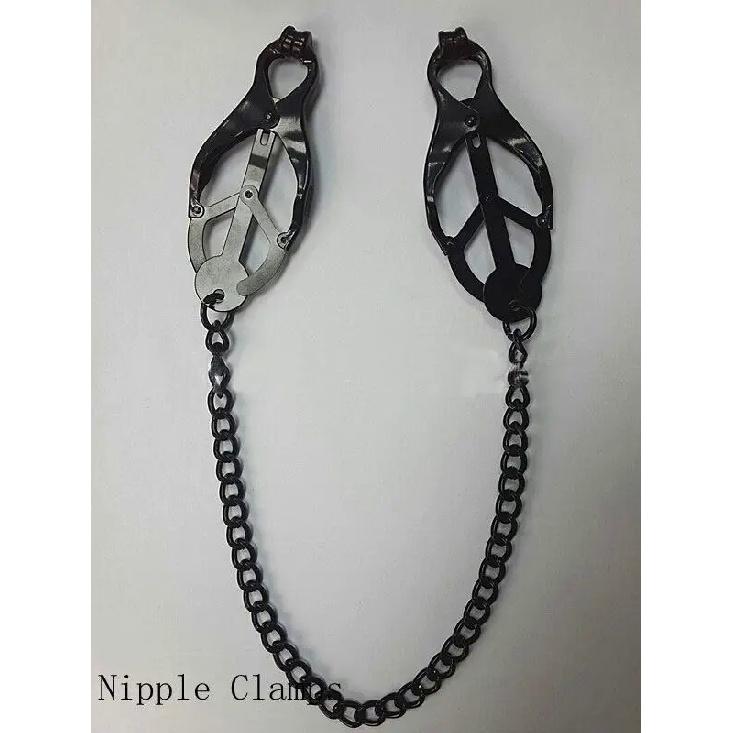 Silver/Black Metal Nipple Clamps Massager Sex Toys For Woman Fetish BDSM Breast Nipple Clips Sex Products For Couples Adult Game