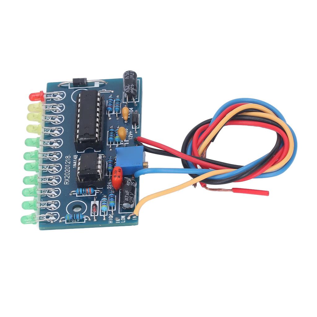 LED Audiopegelanzeige Modul 10 Segmente 11 Stück 3mm LEDs Audiopegelanzeigeplatine für VU-Meter Vorverstärker