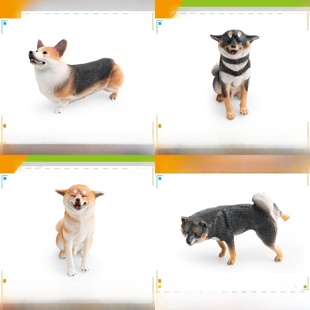Pvc Pet Dog Animal Model Figurine For Kids Learning Corgi And Shiba Inu Static Decor