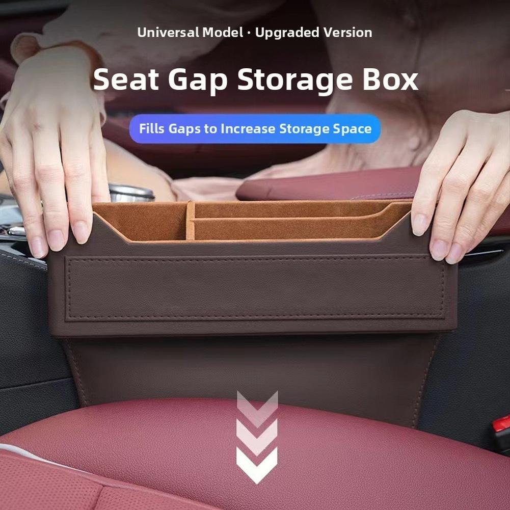 Convenient Storage Car Seat Organizer Ample Storage Space Cable Hole For Charging Compact Size Compatible With Most Car Models