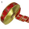 38cm Two Delightful Tone Printed Ribbon For Creative Christmas Tree Hanging Decor