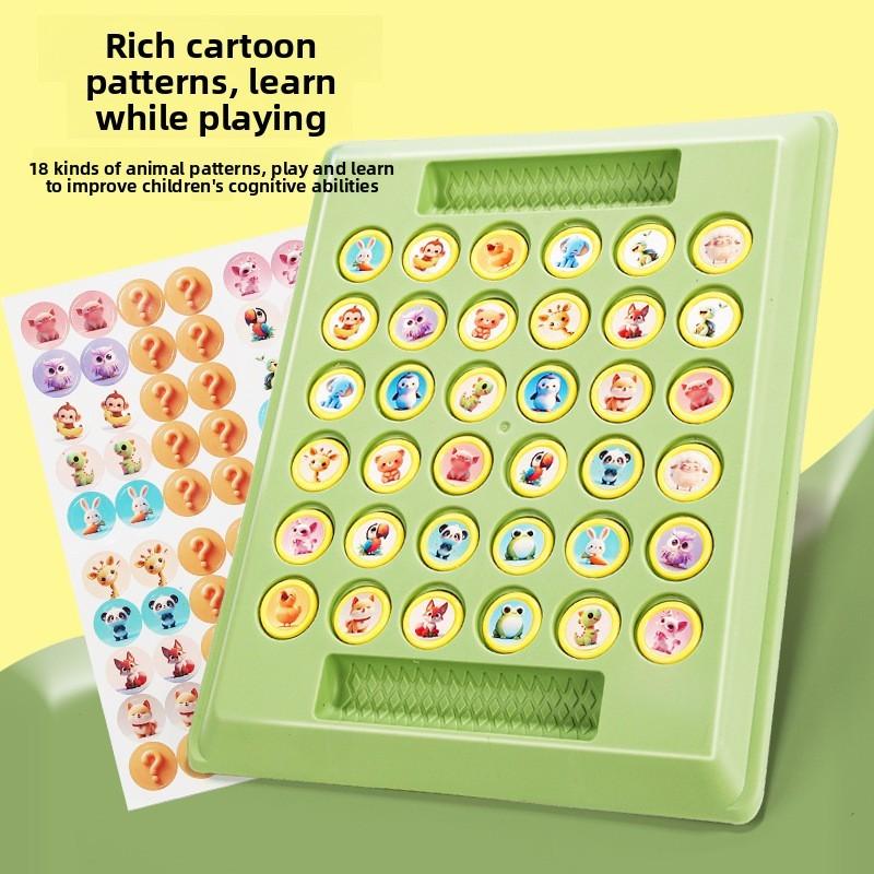 Jeu de Mémoire Flip Battle Pour Enfants Avec Motifs Dessinés Pour le Jeu Parent-Enfant