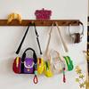 Blocking Design Color Kid Casual Single Shoulder Cylindrical Bag With Pendant