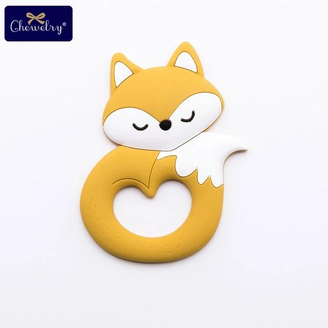

10pcs Food Grade Silicone Teether for 1-12 Months Babies, Newborn Essential Cartoon Animals Teether Teething Relief Teeth Toy