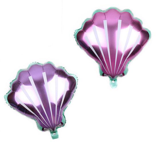 Shell Oil Balloons Buy Shell foil Balloons Baby Shower Girl Globos Conch Air Balloons ...