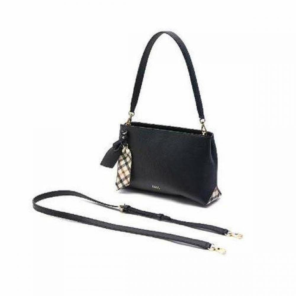 Daks Black Checkered Shoulder Bag Dcba1f123bk