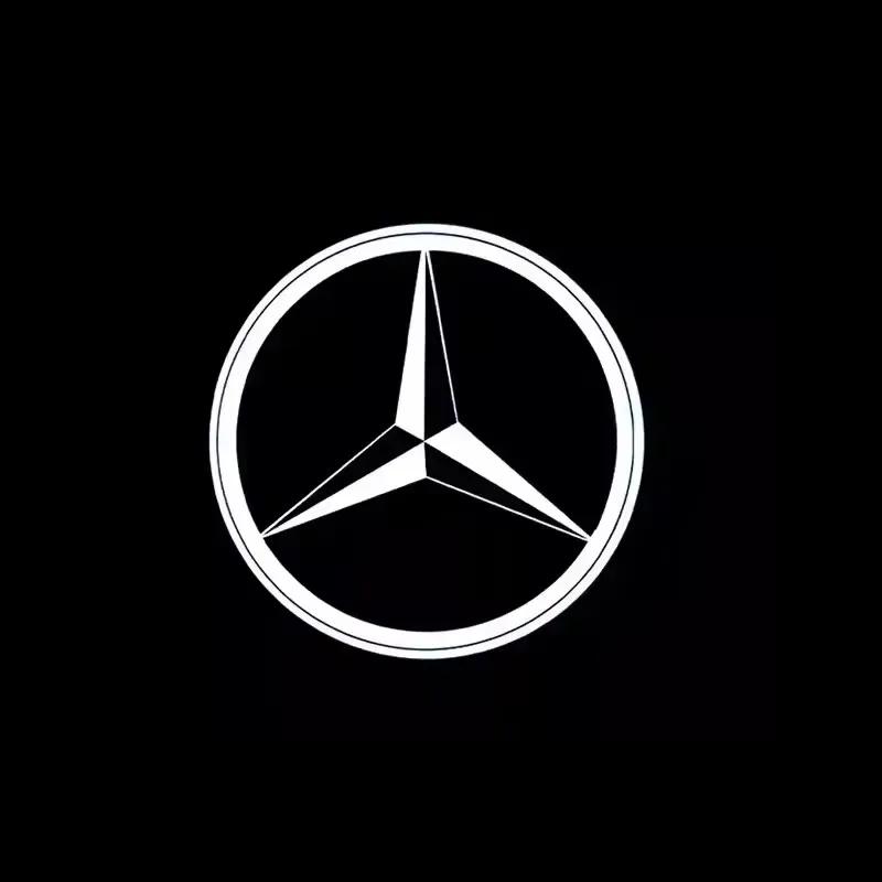 2PCS LED Car For Mercedes Benz Door Welcome Lamps Logo Emblem Ghost Shadow Light Auto Accessories CLA CLS C218 W218 A207 C207 C1