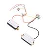 HH Pickup White Prewired HH Humbucker Pickup Set with Tone Volume Circuit for ST Electric Guitar