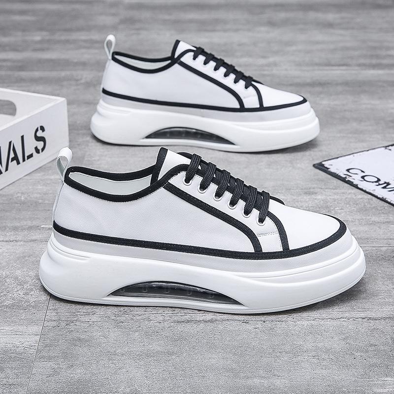 Men's shoes autumn board shoes color matching literary air cushion soft sole fashion trend shoes young personality matching Wenzhou