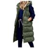 Damen Herbst und Winter Temperament ärmellose Strickjacke mittellange Baumwollweste Weste Mantel