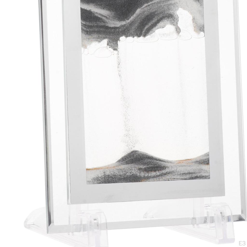 Picture Flowing with Stand Glass for Home Decor Bookshelves Ornament Relaxing