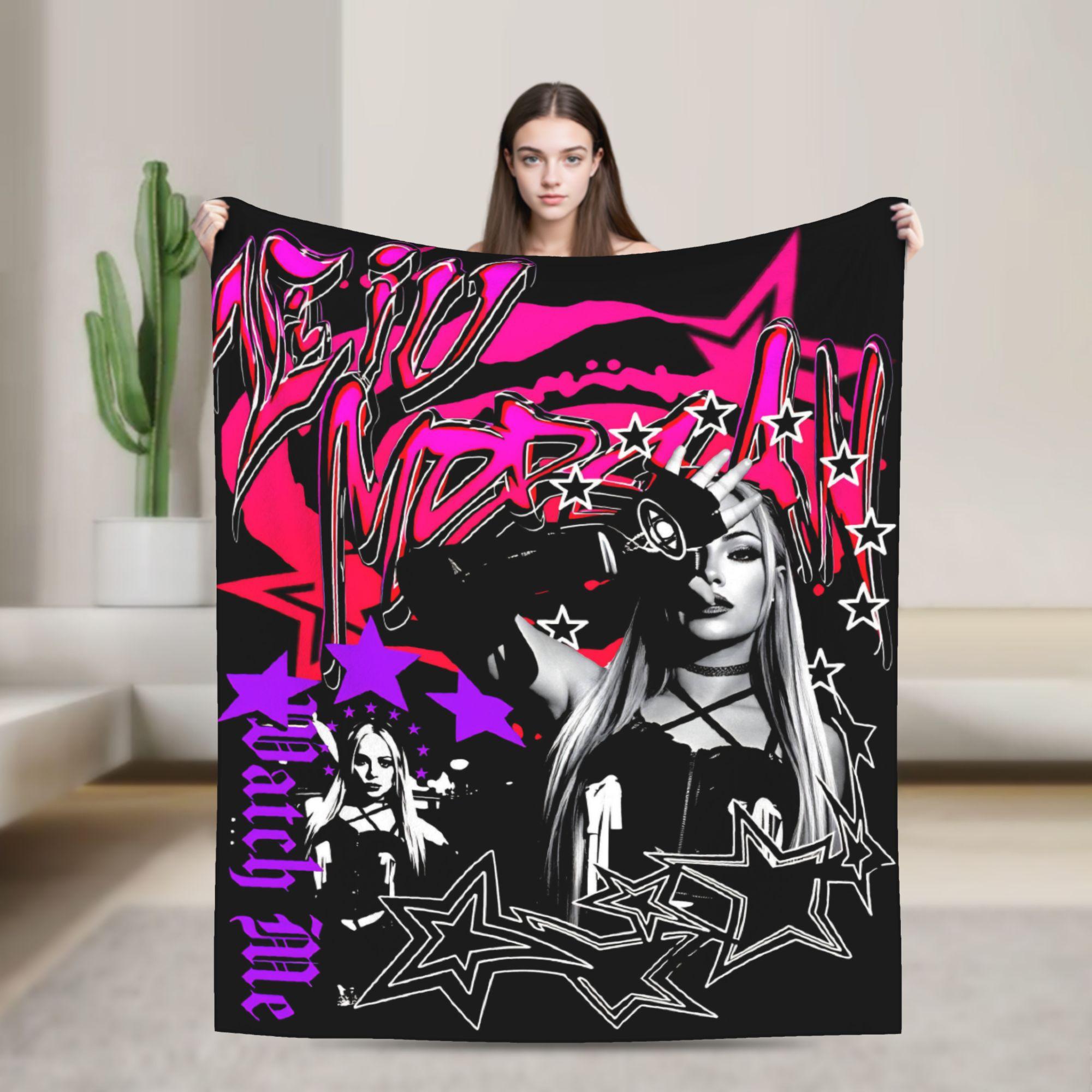 

Liv Morgan Blanket Quality Warm Soft Throw Blanket Spring Picnic Living Room Pattern Bedspread 75x100cm (30x40inch)