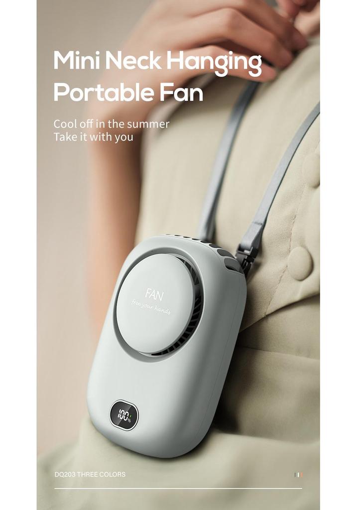 2025 USB Rechargeable Portable Neck Fan