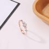 Sparkling Diamond-Studded Metal Pinky Ring In Fresh Copper for Women