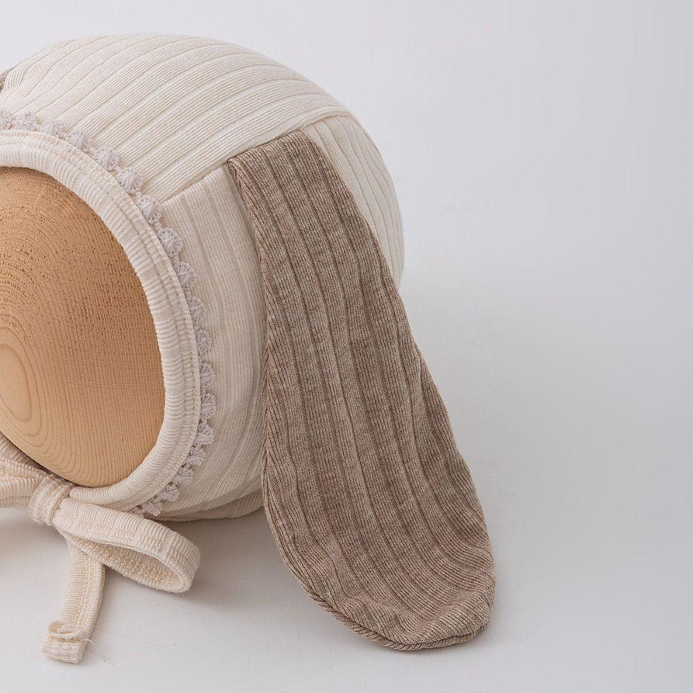 Long Ear Baby Ear Protection Hats Cute Infant Bonnet Hat Korean Baby Fetal Cap  Photography Props