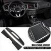Cup Holder Side Trim Cover Panel Sticker Fits Dodge Charger 15~2022 Carbon Fiber