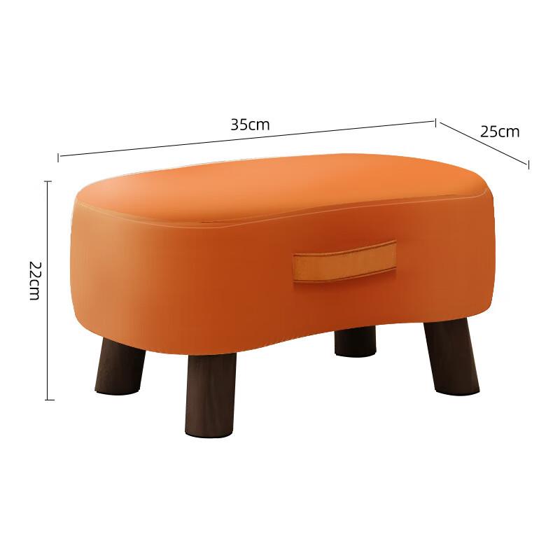 Padded Cat Scratch Fabric Ottoman Stool