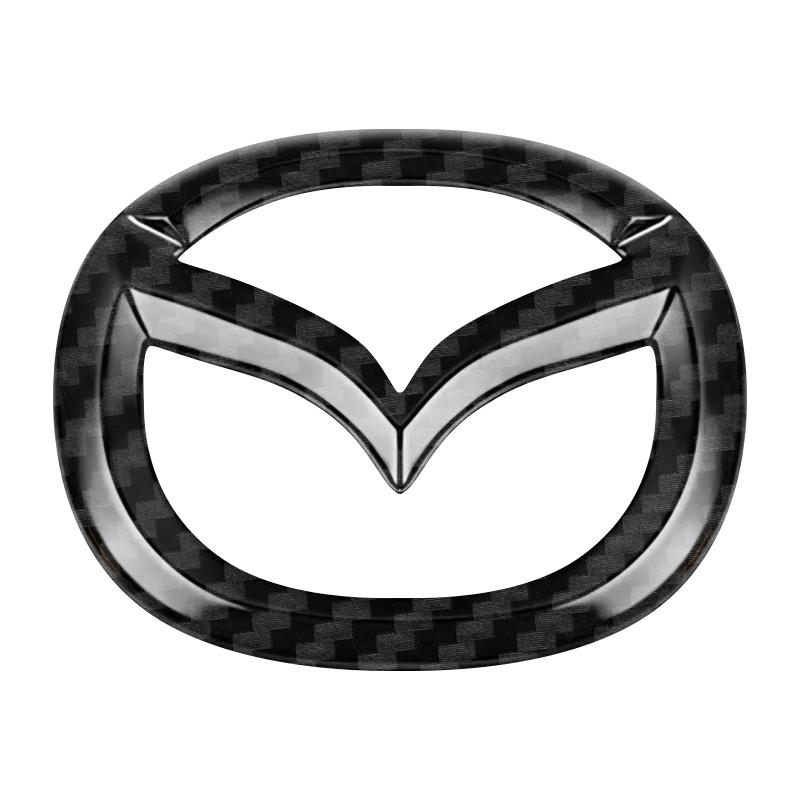 For Mazda 6 3 CX5 5 2 323 CX7 Demio Atenza Axela MX30 CX30 CX3 CX9 RX8 RX7 ABS Car Steering Wheel Center Emblem Sticker Accessories