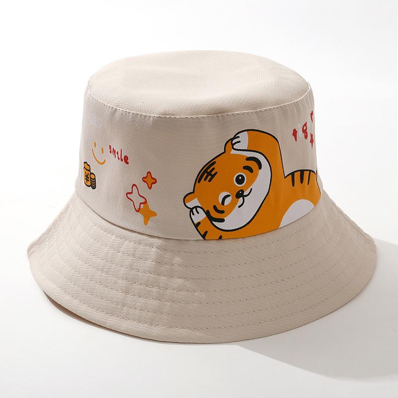 

Kids Bucket Hat 1-5 Years Children Cute Animal Fisherman Hat Boy Girl Toddler Outdoor Sunshade Outdoor Hiking Beach Visors бежевый
