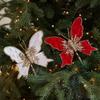 Sequins Artificial Butterfly Clip Simulated Christmas Tree Decoration  Home Party