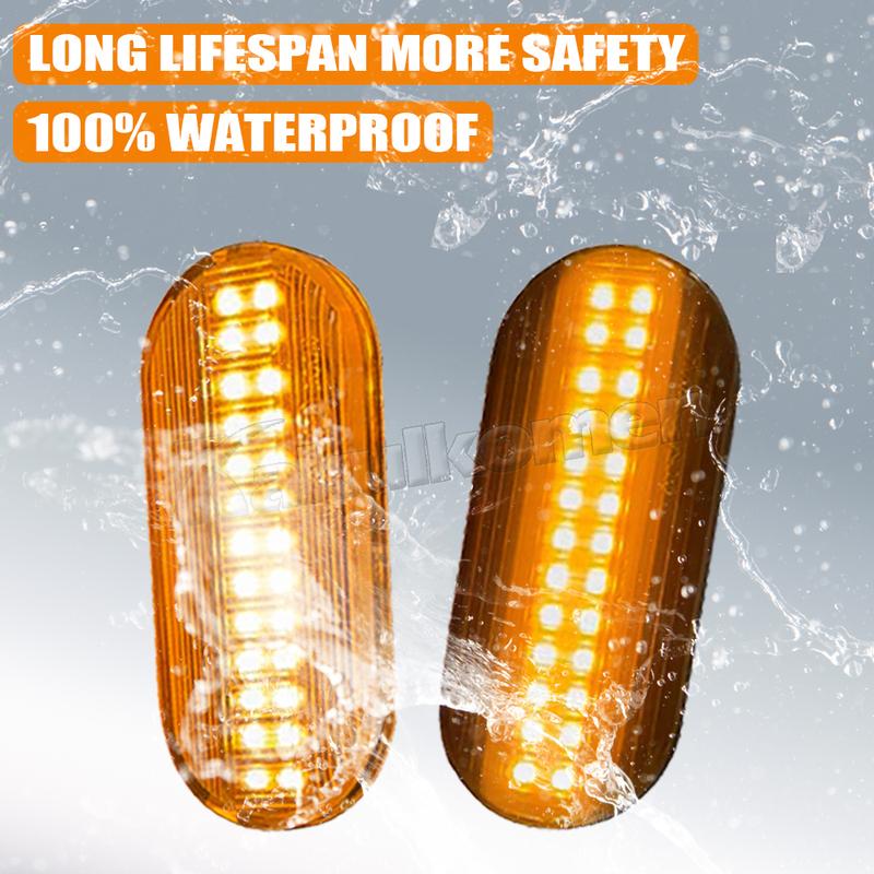 Led Dynamic Side Marker Turn Signal Light For Volkswagen VW Bora Golf 3 4 Passat 3BG Polo SB6 SEAT Ibiza Leon For Skoda For Ford
