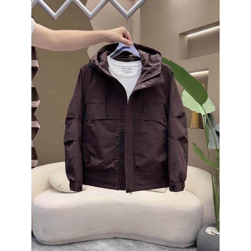 2024 Men's Fashionable Windproof Hooded Cotton Jacket – Thick, Loose, and Stylish for Autumn/Winter