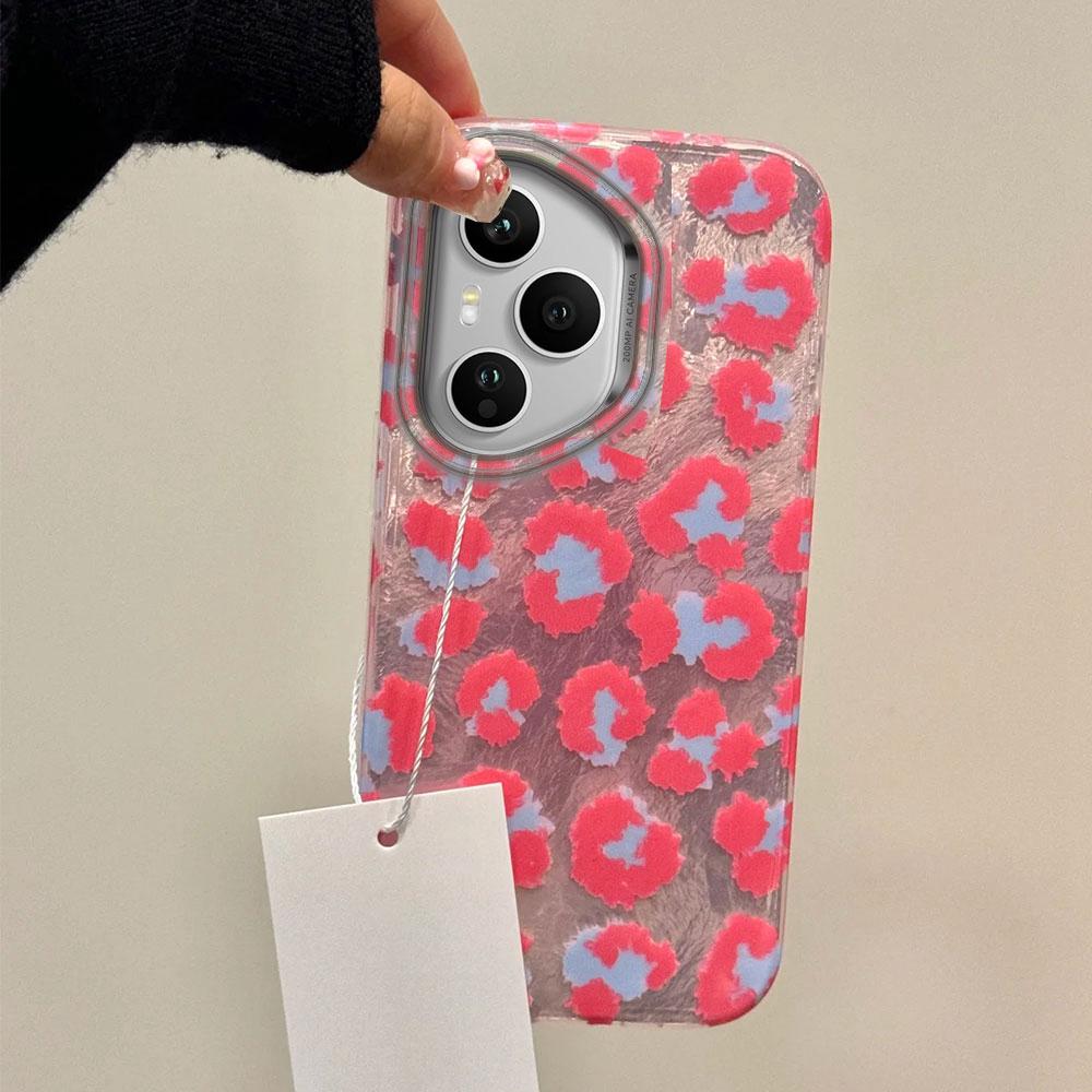 Pink Leopard Print Women Phone Case for Honor 400 200 90 Smart Pro Magic7 6 5 70 Lite X9a X9c X9b X8b X8a X8c X7c X6c X6b Cover