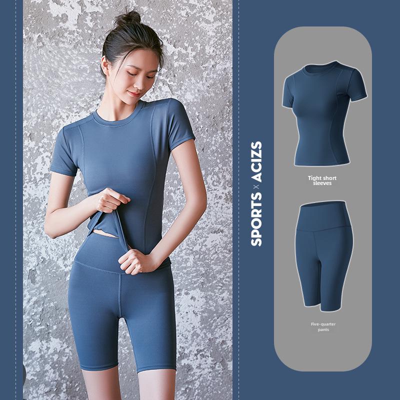 Juyitang Women's Summer Slim Fit Sexy Yoga & Running Sports Suit