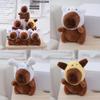 Adorable Capybara Plush Toy Bag Charm Soft Stuffed Animal Doll With Cute Design