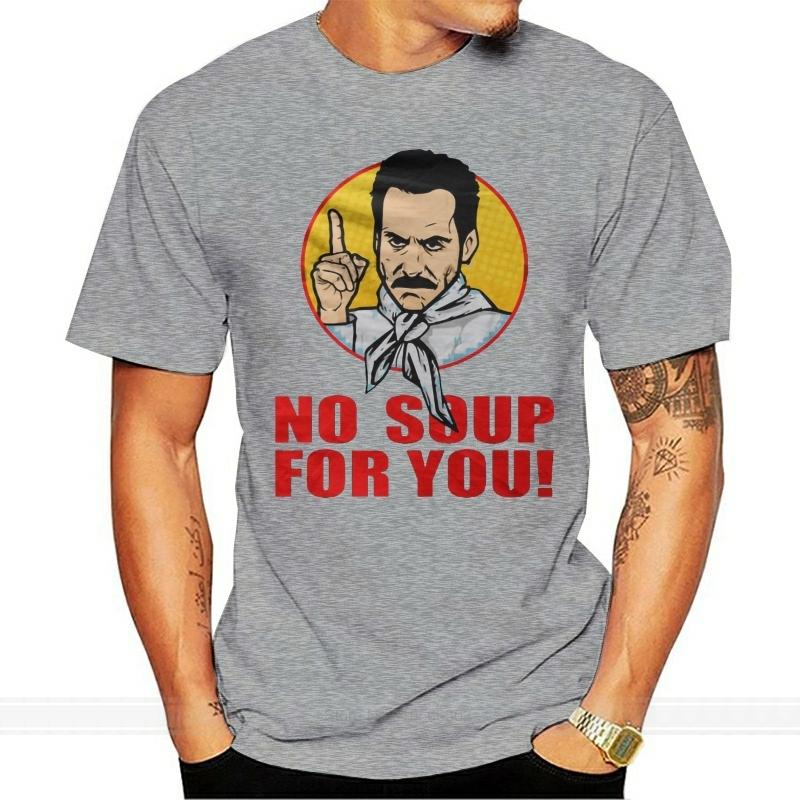 

No Soup For You Light Blue T Shirt cotton tshirt men summer fashion t-shirt euro size 4XL