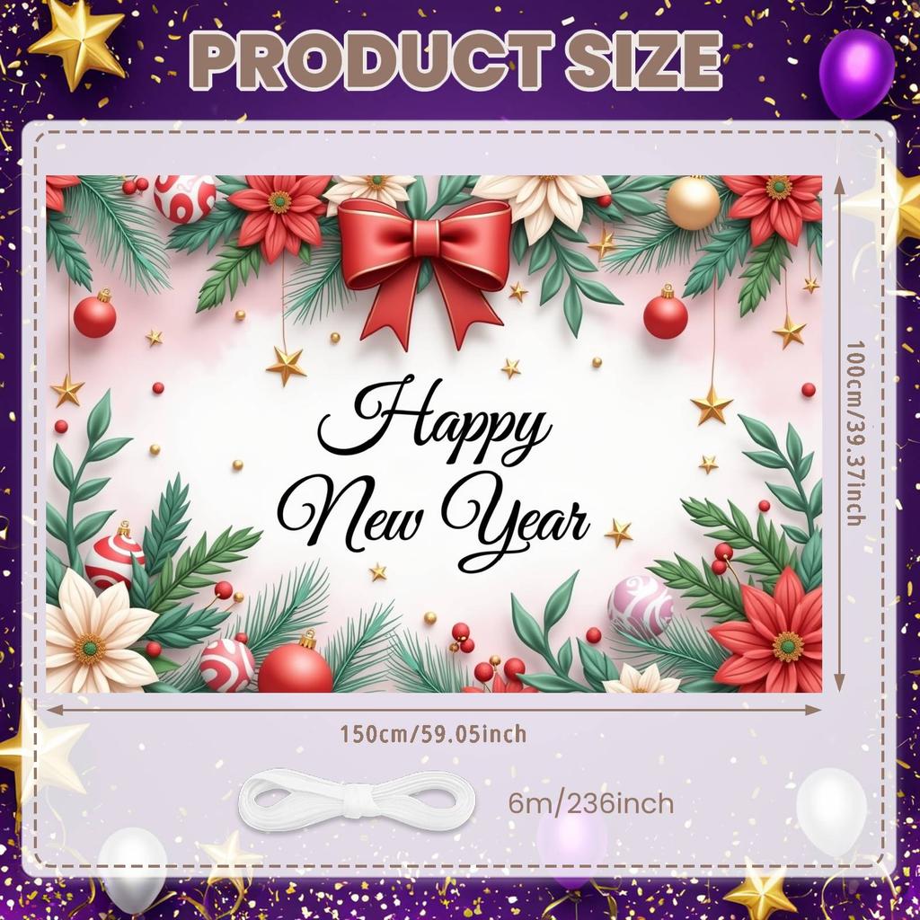 Festive Banner Holiday Celebration Banner New Year Decoration Festive Design Event Banner For Festive Gathering Winter Festival