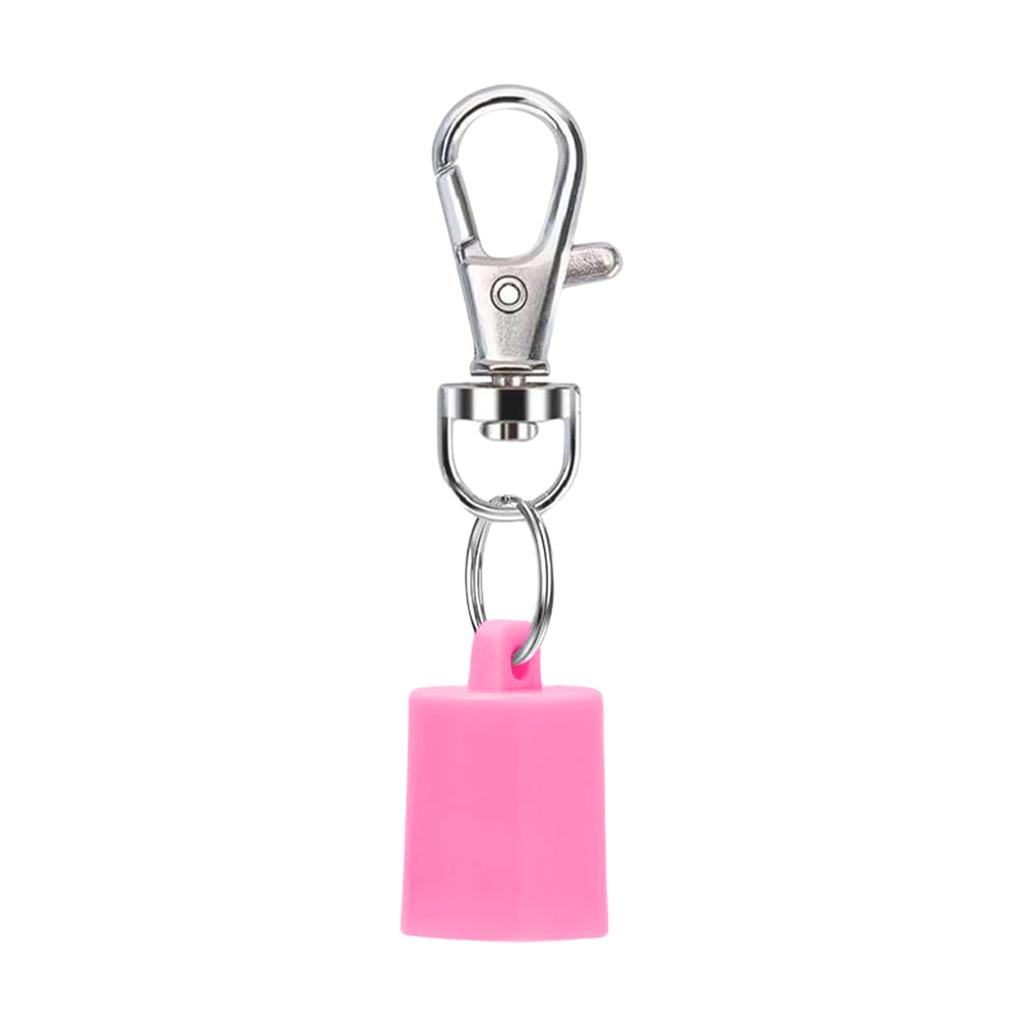 Initial Letter Keychain Caps for Lip Balm Replacement Cover Stylish Key Holder Practical Present for Women and Girls