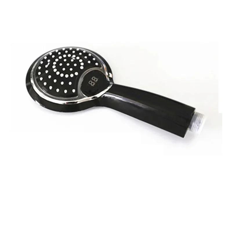 1pc LED Shower Spray Automatic Digital Temperature Sensor 3 Colors Change Water Powered New Shower Head Bathroom Accessories