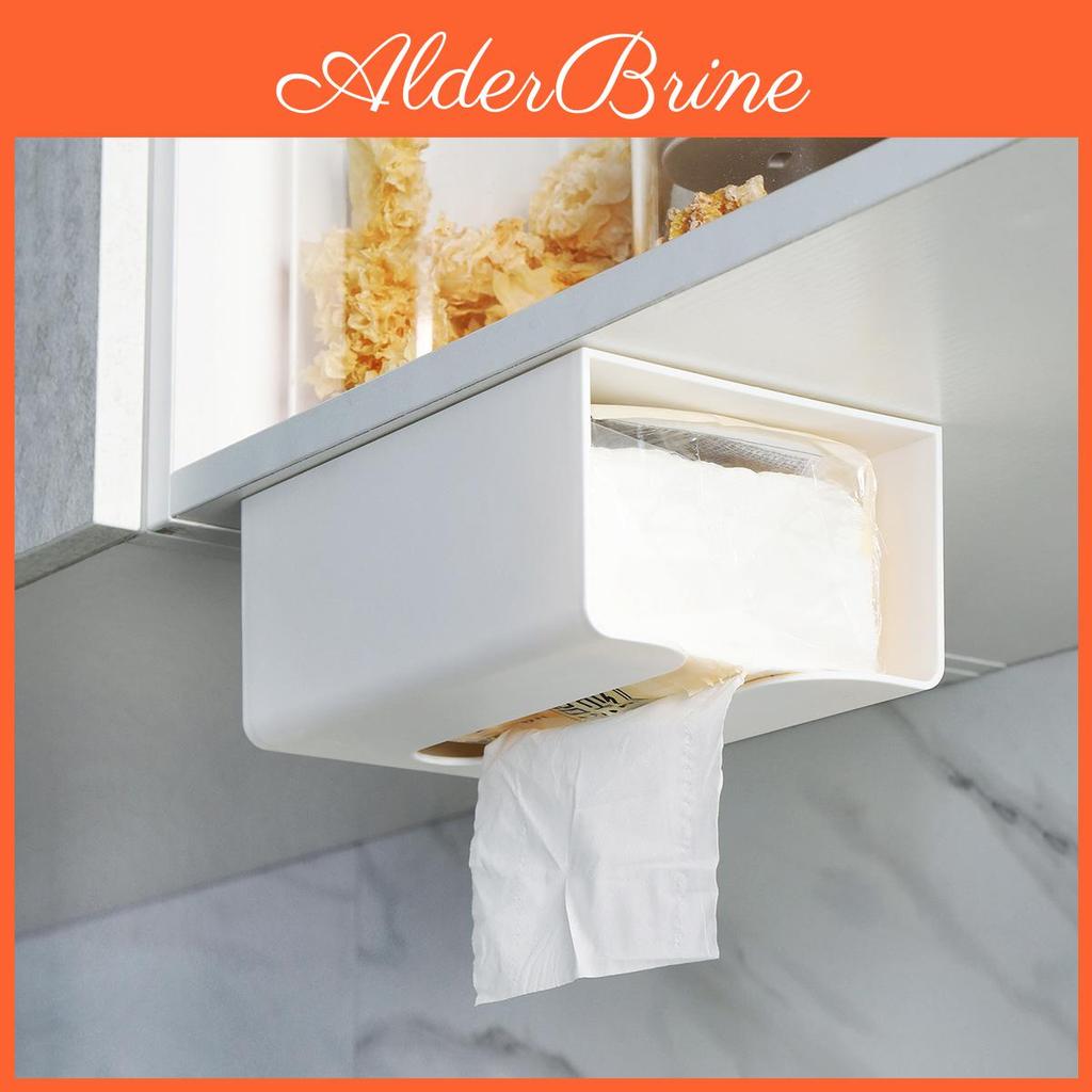 Creative Box Mounted Wall Tissue Toilet Tissue Rack Wall Perforated Plastic Toilet Paper Box