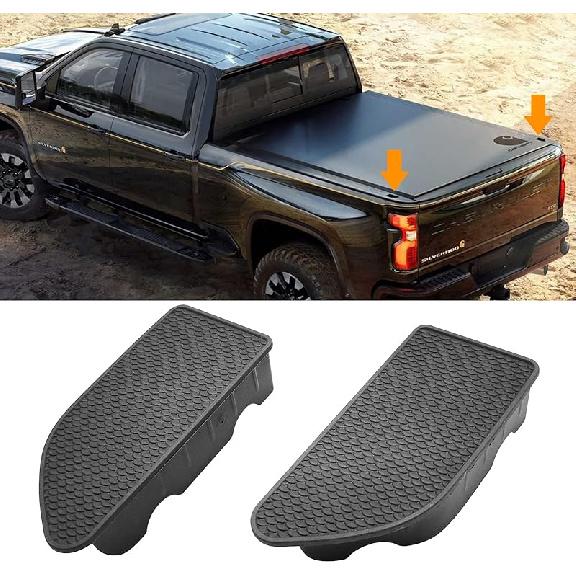 TTCR-II For GMC Sierra And Chevy Silverado Bed Rail Stake Hole Covers -2024 2025, Truck Bonneau Covers Stake Pocket Plugs For Sierra