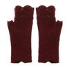 Women Girls Elastic Candy Color Arm Warmers Fingerless  Mittens Thick Warm Knitted Gloves