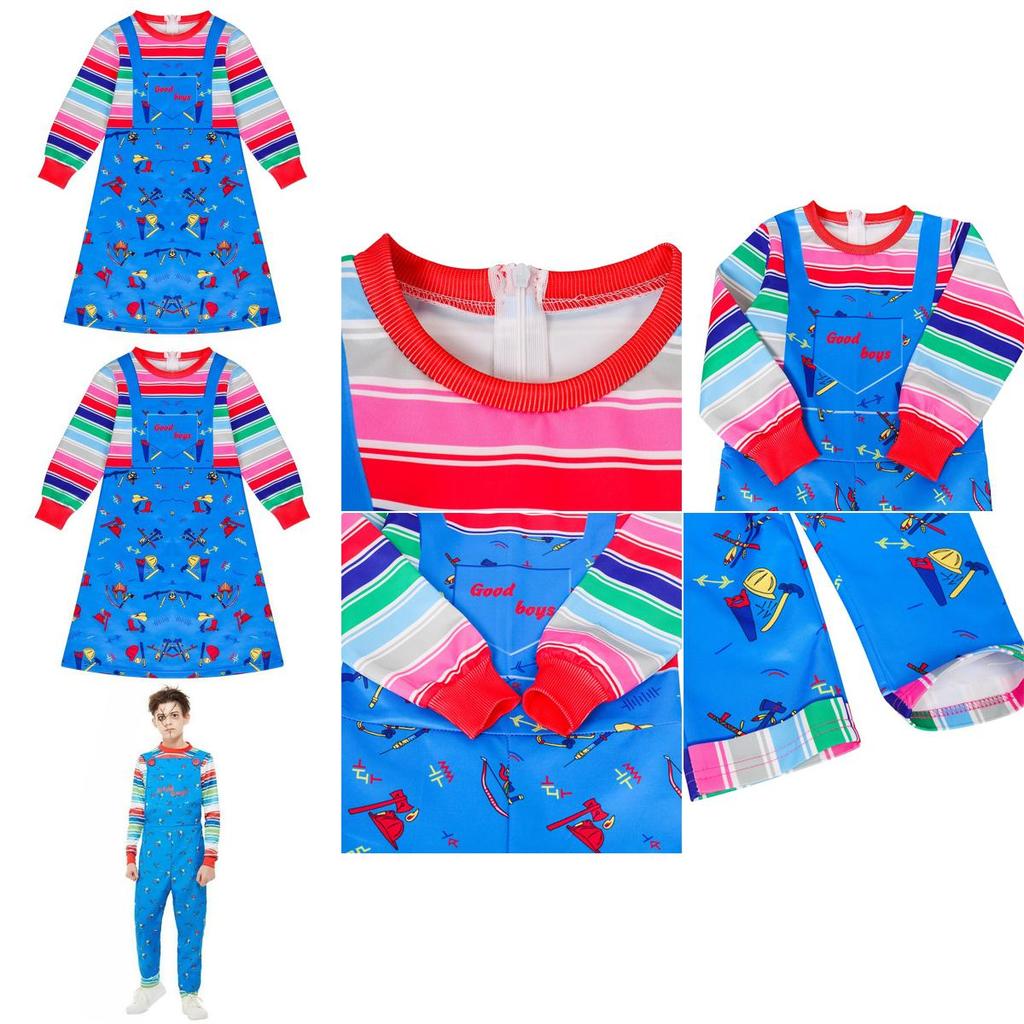 Adorable Child's Play Licensed Chucky Costume For Halloween Kids Fancy Dress