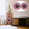 Passive Speaker Radiator With Red Rubber Surround Full Frequency Car Speaker Radiator Replacement