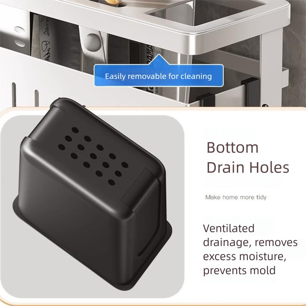 Multi-purpose Storage Rack with Brackets Cutting Tool Stand Kitchen Storage Holder  Home Storage