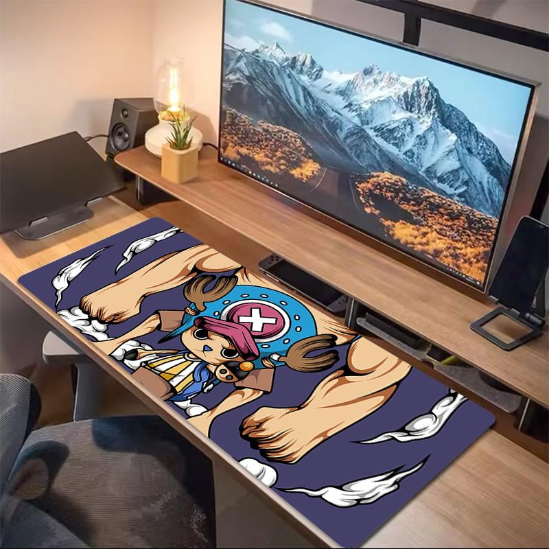 Tony Tony Chopper Print Cushion Non-slip Laptop Tablet Big Mousepad XXL Mat Mini PC Playmat With Lock Edge