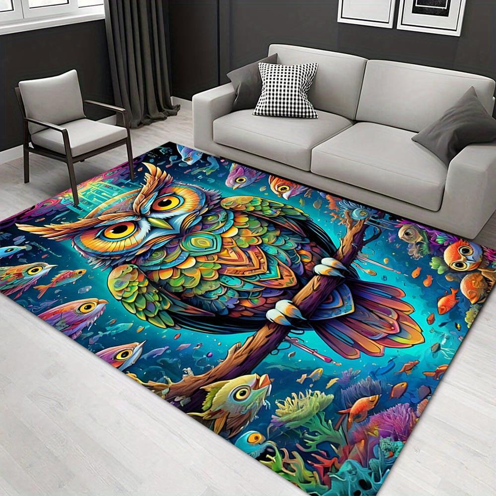 

1pc 1483112893Pattern Carpet, Area Rug For Living Room Bedroom Room Bed Chair Laundry Entryway Corridor Yard Non-slip Outdoor Camping Rug Fl 60cm by 90cm