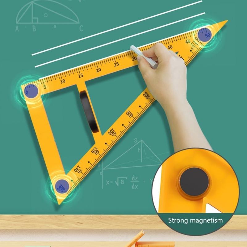 Großes Dreiecklineal-Set Geometrie Winkelmesser Lehrer Tafel-Zeichenwerkzeug