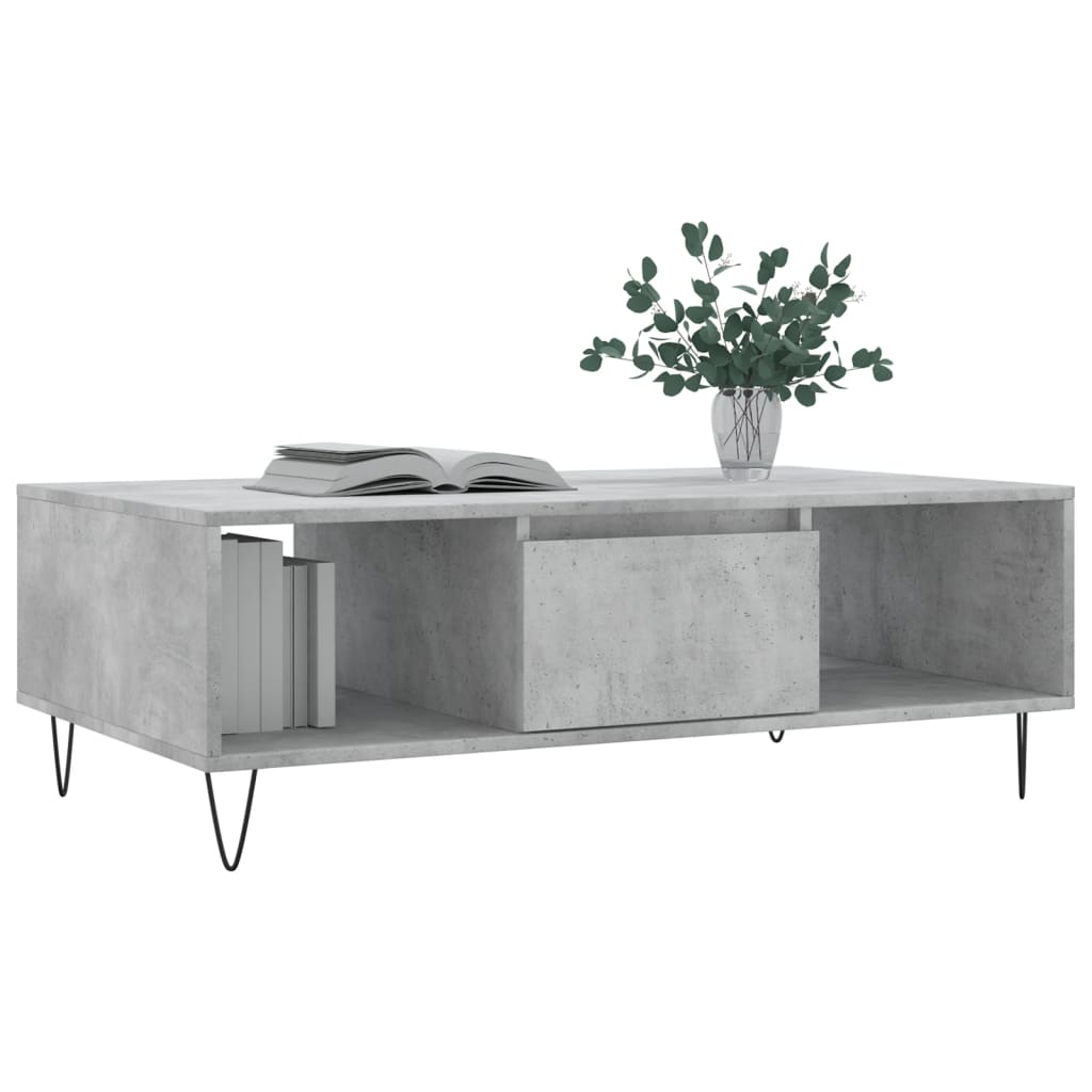 Coffee Table, Concrete Grey, 104x60x35 Cm