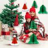 Honeycomb Christmas Decor 3D Paper Centerpieces for Tables, Xmas Ornaments for Home Party, Festive Holiday Decor Supplies for New Year