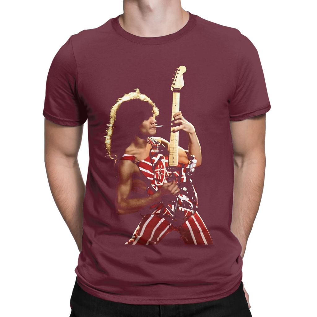 EDDIE VAN HALENsss Funny 100 Cotton TShirt Van Halen Tees Tops For Unisex