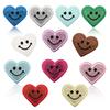12-Color Gypsy Smiley Face Patch Sticker Computer Embroidery Love Embroidery Cloth Sticker Bag Decoration Patch Embroidery Chapter Boy