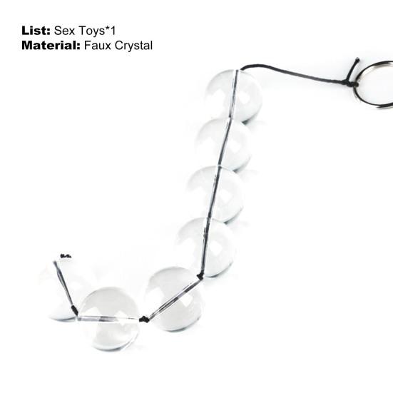 Anal Stimulator Ergonomic Massage Private Parts Silky Universal Beads Anal Plug Butt Chain Toys for Lady