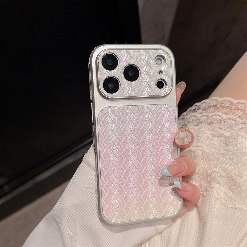 Gradient Diamond Grid Drop-Proof Case for iPhone 16 Pro Max and Apple I15 PRO.